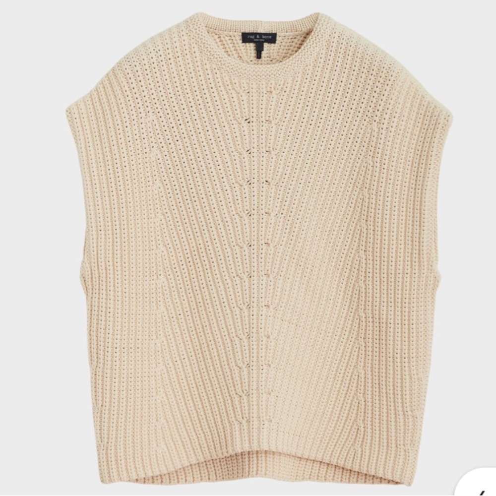 Rag & bone Women's Cream Crew Neck Sweater